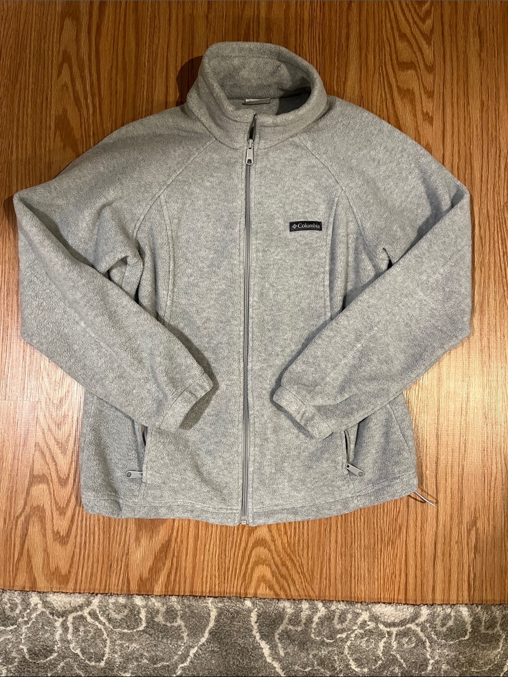 Columbia Gray Full-Zip Fleece Jacket